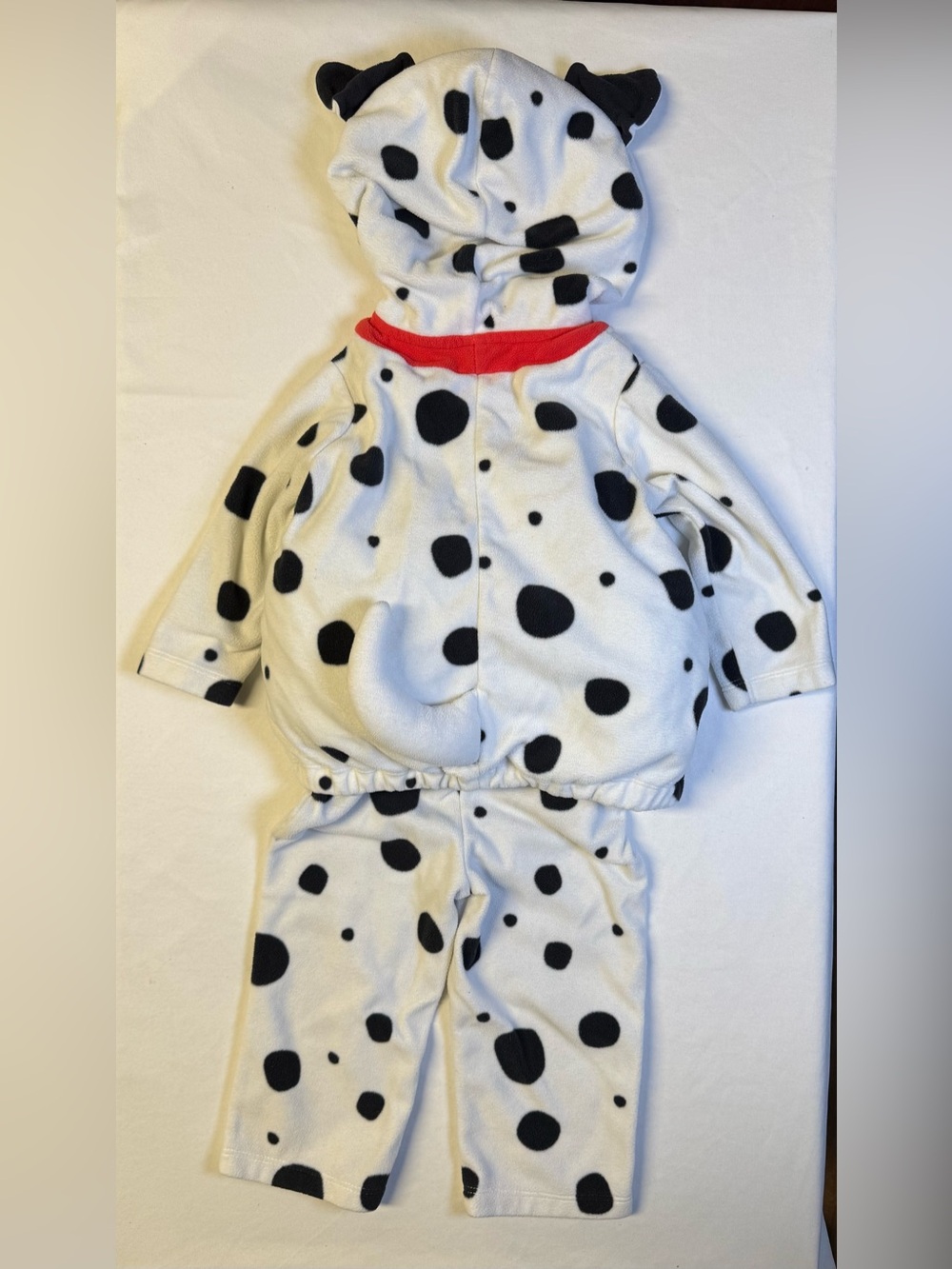 Kids Dalmatian Hooded Costume Set - White & Black - Picture 2 of 2